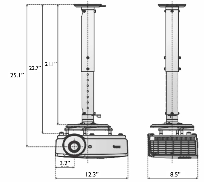 Ceiling Mount Chart