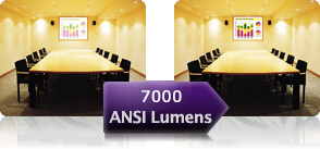 7000 ANSI Lumens